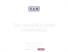 Tablet Screenshot of kandmwholesale.com